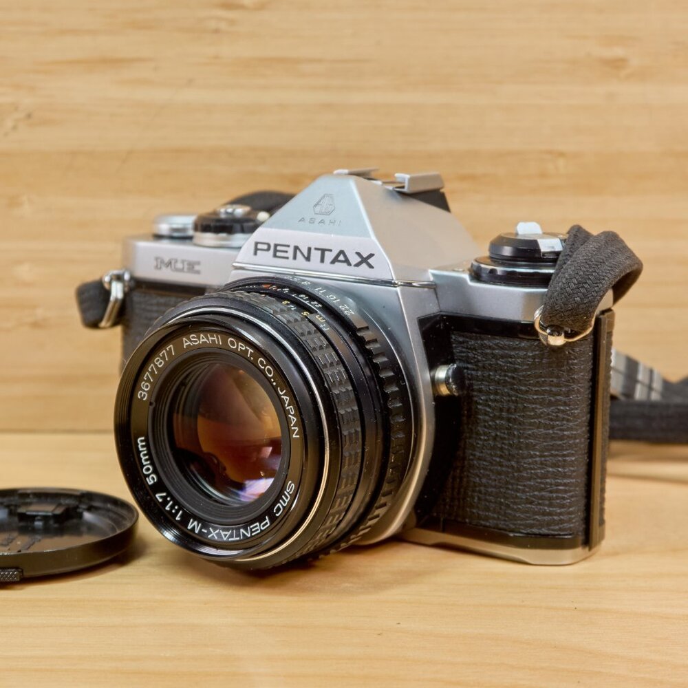 Pentax ME 35mm SLR Film Camera, with SMC Pentax-M 50mm 1.7 lens